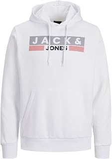JACK & JONES Herren Jjecorp Logo Sweat Hood Play Noos Kapuzenpullover