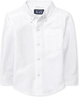 The Children's Place Baby Boys' Long Sleeve Oxford Button Down Shirt