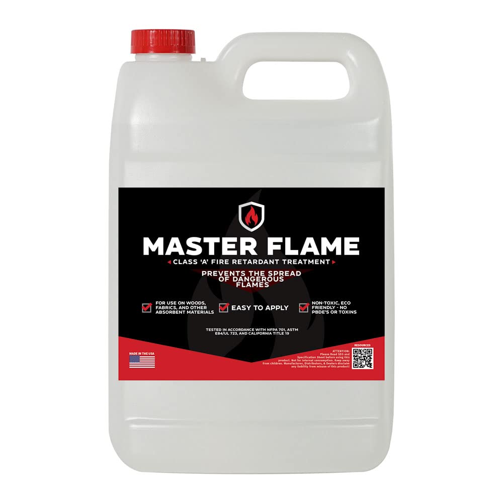 Master FX Master Flame Class A Fire Retardant for Wood & Fabric, 1 Gallon | Meet