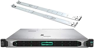 HP ProLiant DL360 Gen 10 Business Server Bundle with 2 x Intel Silver 4210 10 Core CPUs, 256GB RAM, 7.68TB SSDs, RAID, Rail Kit (Renewed)