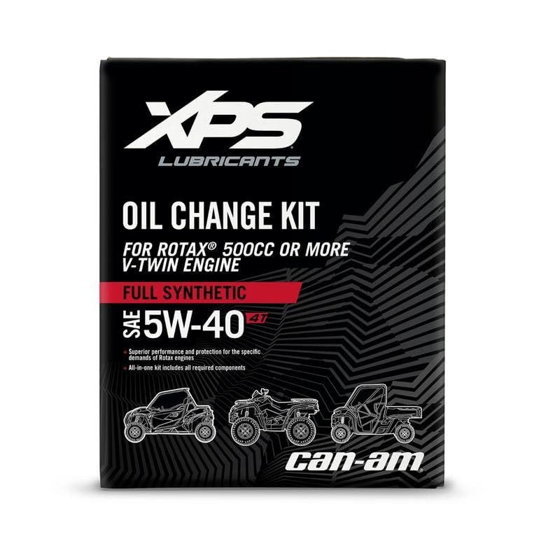 Can-am BRP XPS 4T 5W-40 Full Synthetic Oil Change Kit For Rotax 500 Cc Or More V
