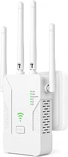 2026 WiFi Extender Booster, 300Mbps, WiFi Booster, White | 4 Antennas Up to 5500 Sq.Ft & 55 Devices, Easy Setup, Dual Ethernet Ports, for Bedrooms & Home Offices, UK 3-Pin Plug