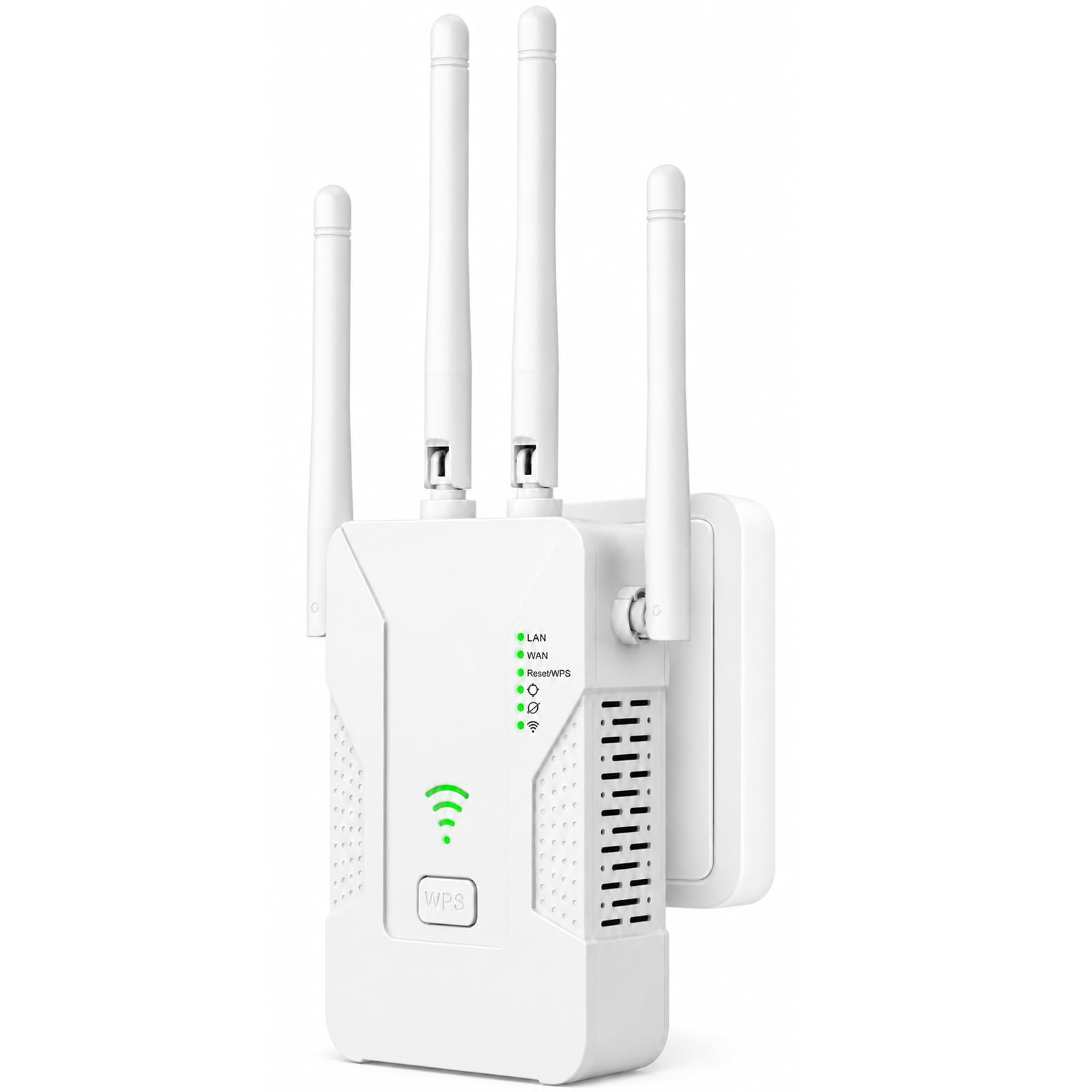 2026 WiFi Extender Booster, 300Mbps, WiFi Booster, White | 4 Antennas Up to 5500