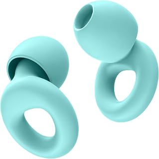 HOYIO Ear Plugs for Noise Reduction–Super Soft, Reusable Hearing Protection in Flexible Silicone for Sleep, Noise Sensitivity & Flights-8 Ear Tips in XS/S/M/L–27dB Noise Cancelling–Light Blue