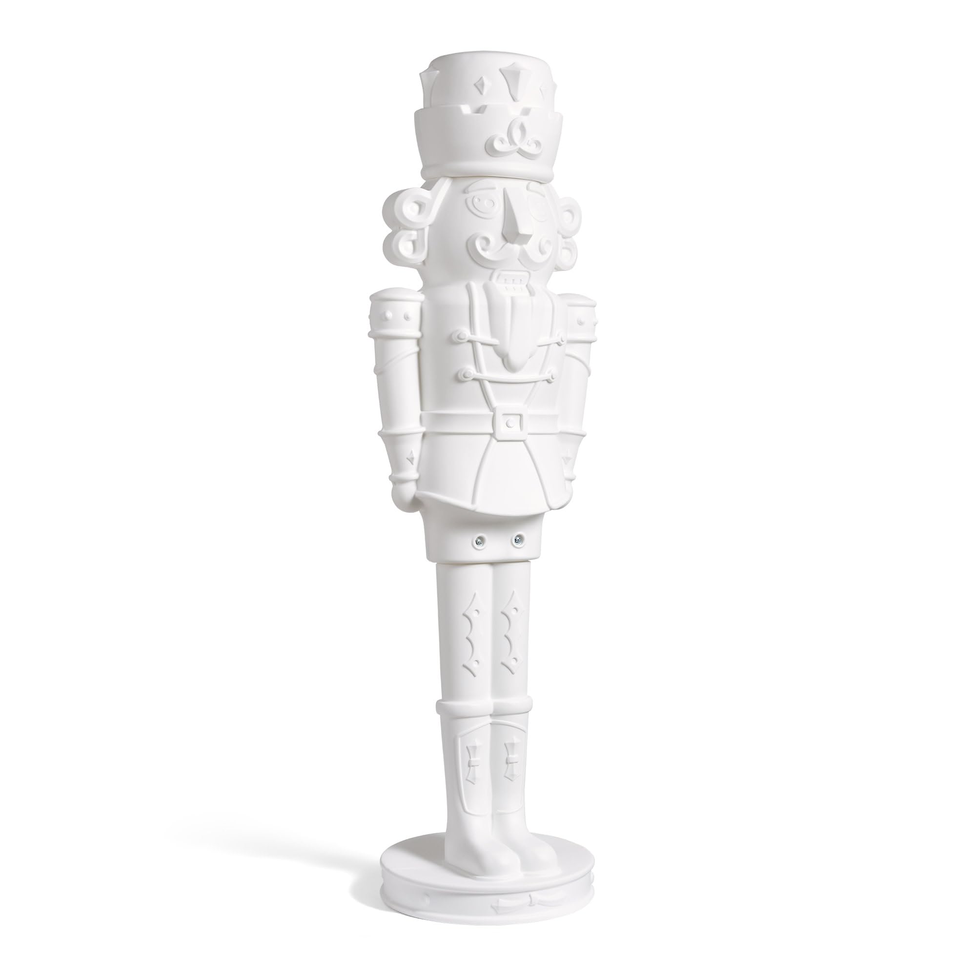 Step2 Nutcracker Prince Paintable Holiday Statue, 6-Foot Tall, White | Life-Size