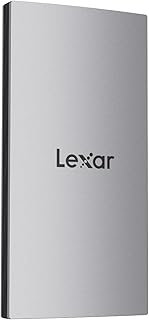 Lexar ES3 1TB Portable SSD Silver, USB 3.2 Gen 2 up to 1050MB/s | External SSD compatible with iPhone 17 Series/Mac/PS5/XBOX/Laptop/PC
