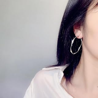 Shiny Hoop Earrings for Women Elegant Charming Jewelry