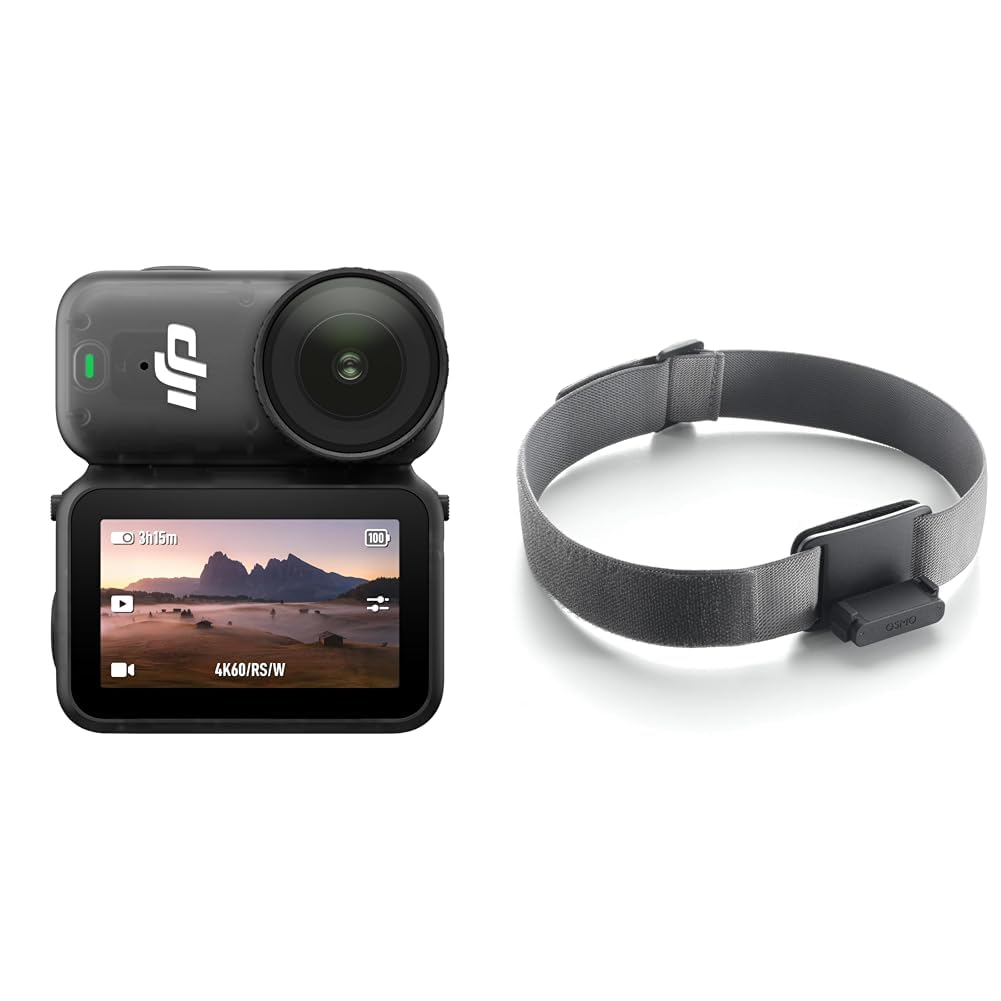 DJI Osmo Nano Running Combo (128GB) - 4K/60fps Small Wearable Vlog Camera, 1/1.3