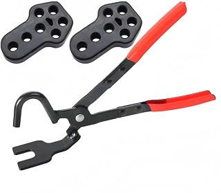 Haverain Muffler Hanger Pliers + 2 Pcs Muffler Hanging Rubber Exhaust Pipe Removal Tool, Exhaust Pipe Removal, Dedicated Tool, Exhaust Pipe Rubber, Exhaust Pipe Hanger, Reinforced Muffler Ring