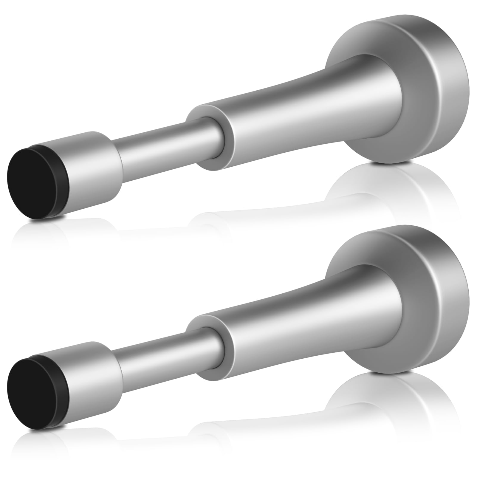 2PCS Spring Door Stoppers for Wall - 4.33 Inch Door Stop for Bottom of Door