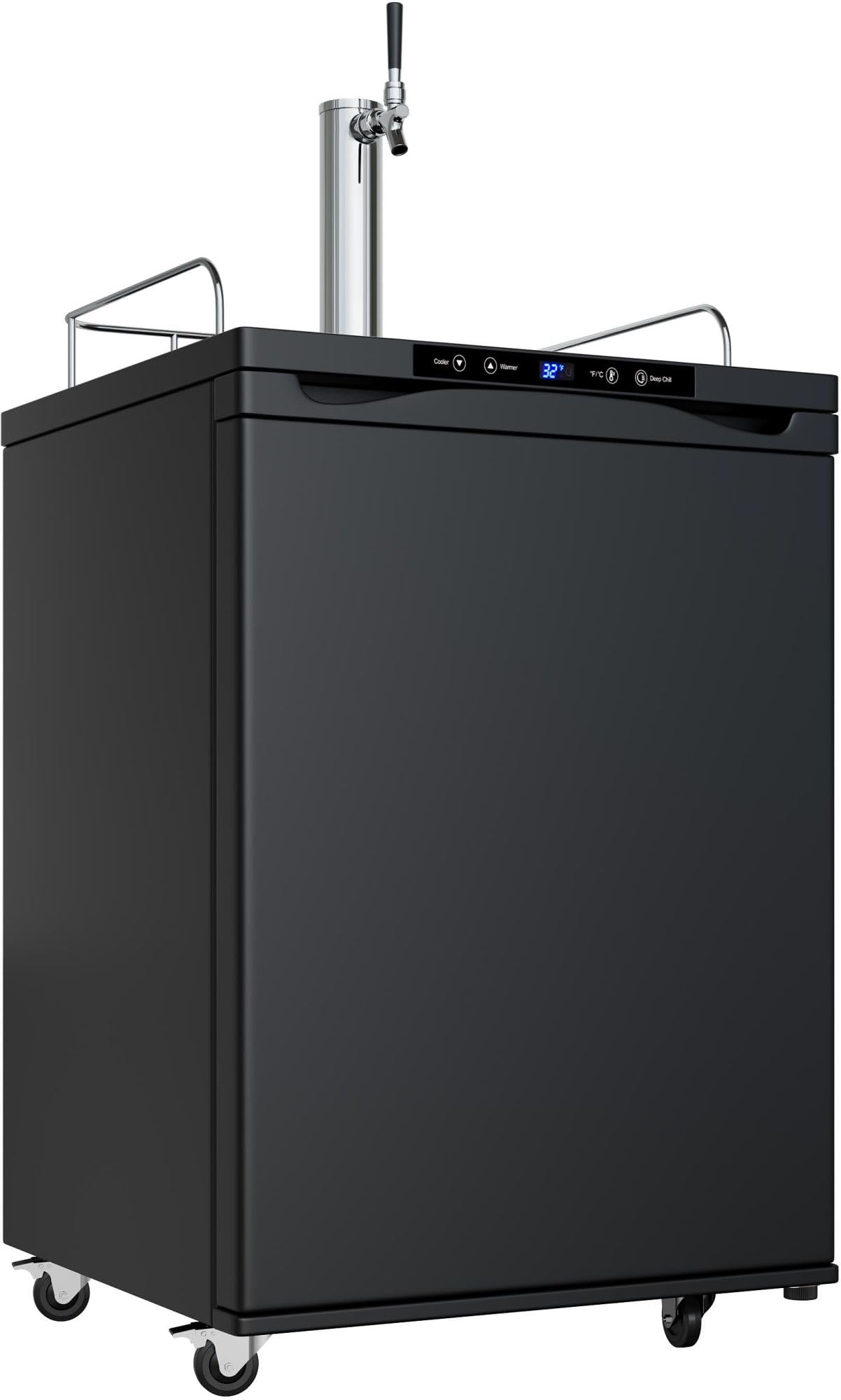 EdgeStar KC3000 Full Size Kegerator with Digital Display - Black
