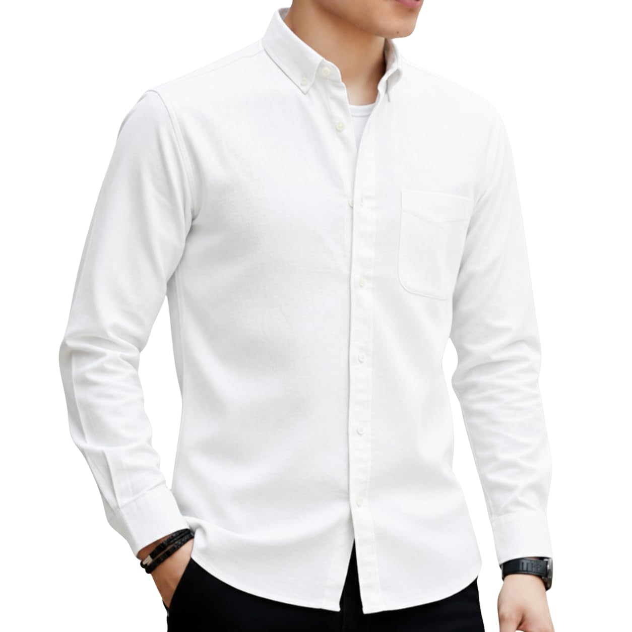 Lucky Charm Oxford Shirt, Men's, Button Down, Cotton Blend, Breathable