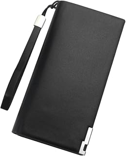 CALLARON Mens Long Zipper Wallet with Multi Card Slots and Phone Pocket