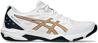 ASICS Gel Rocket 11 Men's Volleyball Shoes, 8.5, White/Pure Silver