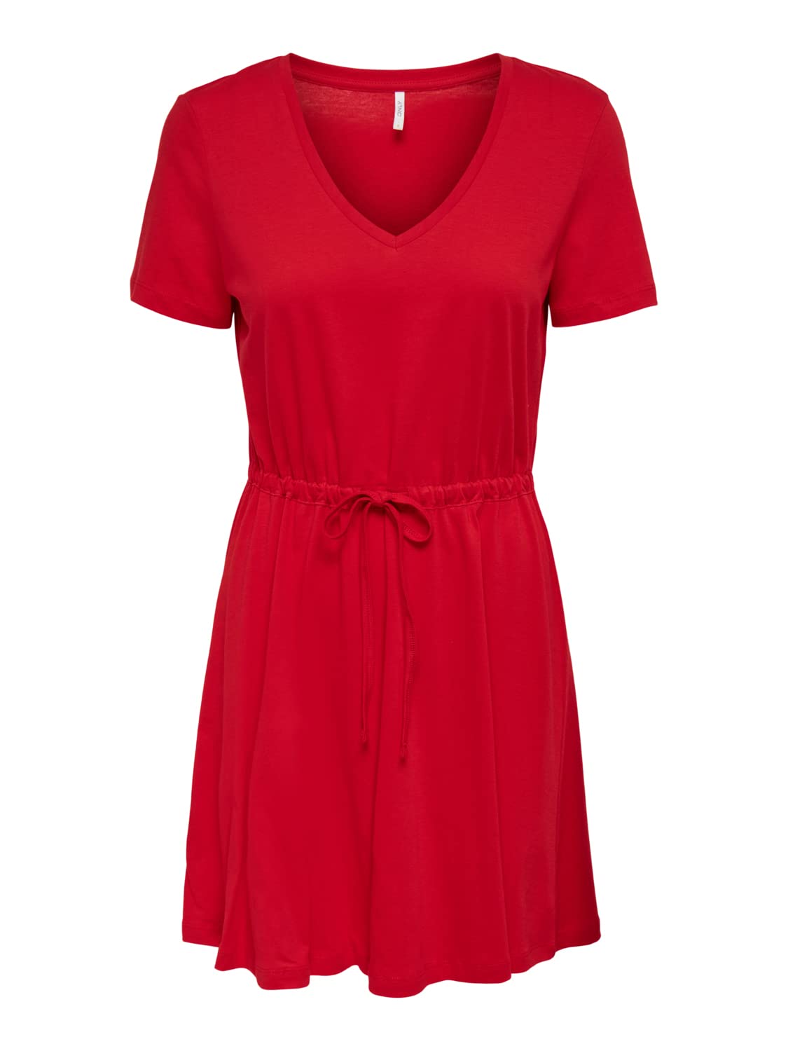 ONLY Women's Onlmay JRS Noos S/S V-Neck Short Dress Mini