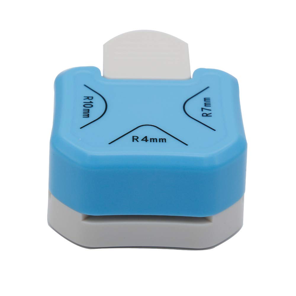 QIQQIKIN Paper Corner Rounder 3 in 1 （R4mm+R7mm+R10mm）， Punches for Crafts， Cutt