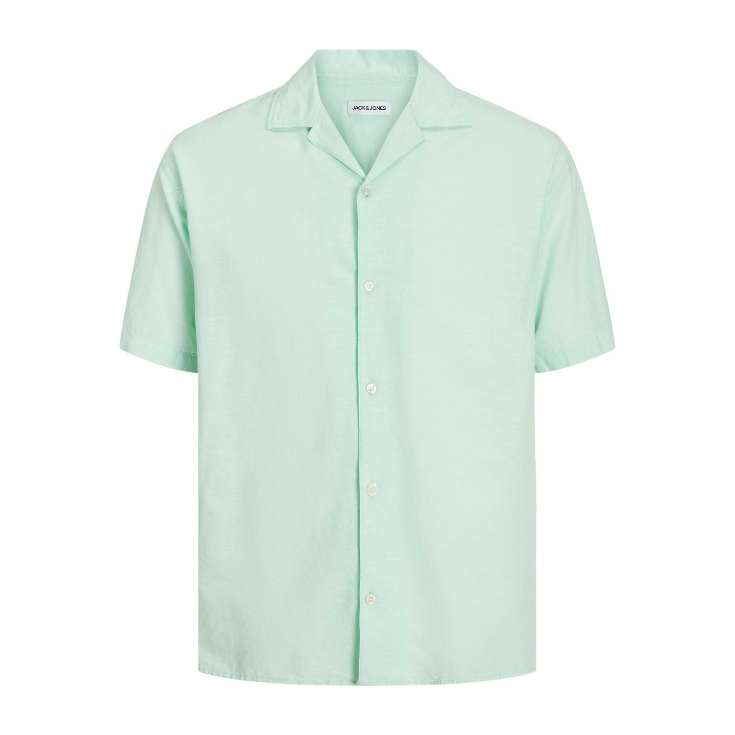 JACK & JONES Herren Jjlinen Resort Shirt Ss Hemd (1er Pack)