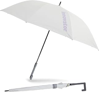 Ogawa Innovator 18741 Men's Parasol, Durable, Large, White, Purple, First Class Light Protection, 99% UV Protection, Heat Insulation, Water Repellent, Windproof, 25.6 inches (65 cm), 8 Ribs, Easy to Clutch, For Rain or Shine, Sports Games, Innovator