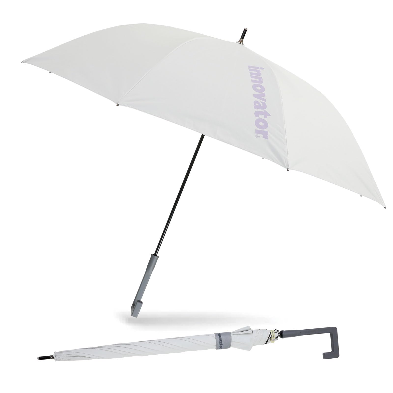 Ogawa Innovator 18741 Men's Parasol, Durable, Large, White, Purple, First Class 