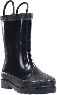 Western Chief Kids Waterproof Rubber Classic Rain Boots with Pull Handles