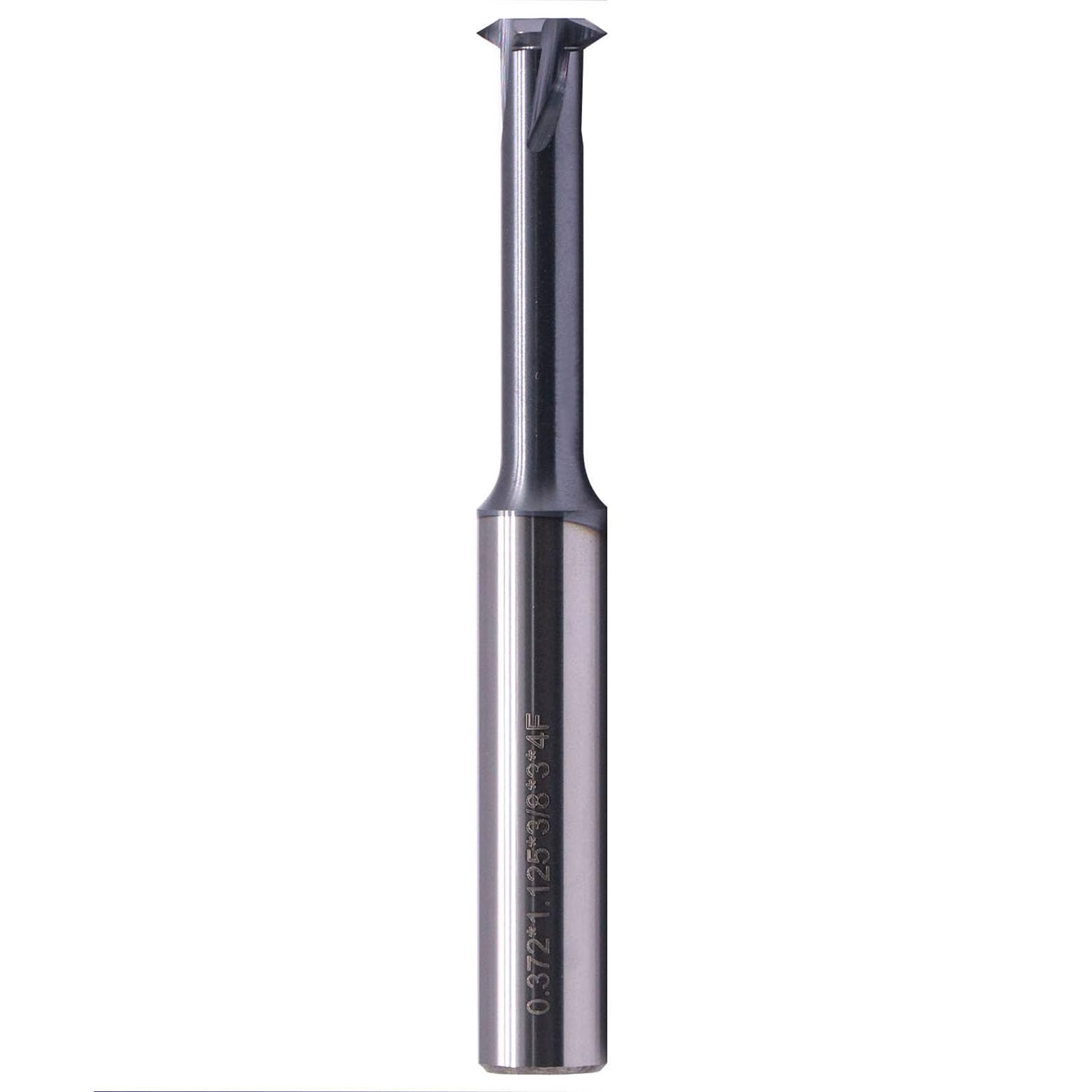 1/2" 12-32 TPI Single Pitch Solid Carbide Thread Mill - AlCrN Coated | 4 Flute T