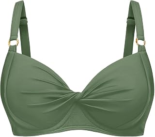 Women Underwire Bikini Top - Bra Padded Push Up Swimsuit Top