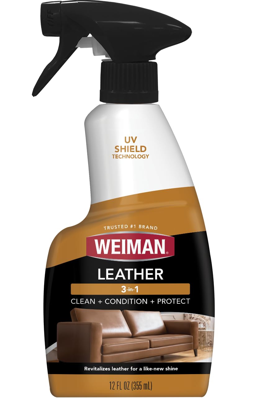 Weiman Leather Cleaner, Conditioner &amp; Protector, Car Interior &amp; Furnitur