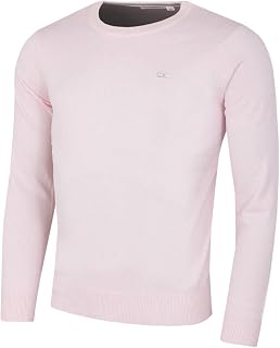 Calvin Klein Men's 2026 Soft Cotton Golf Crew Neck Sweater