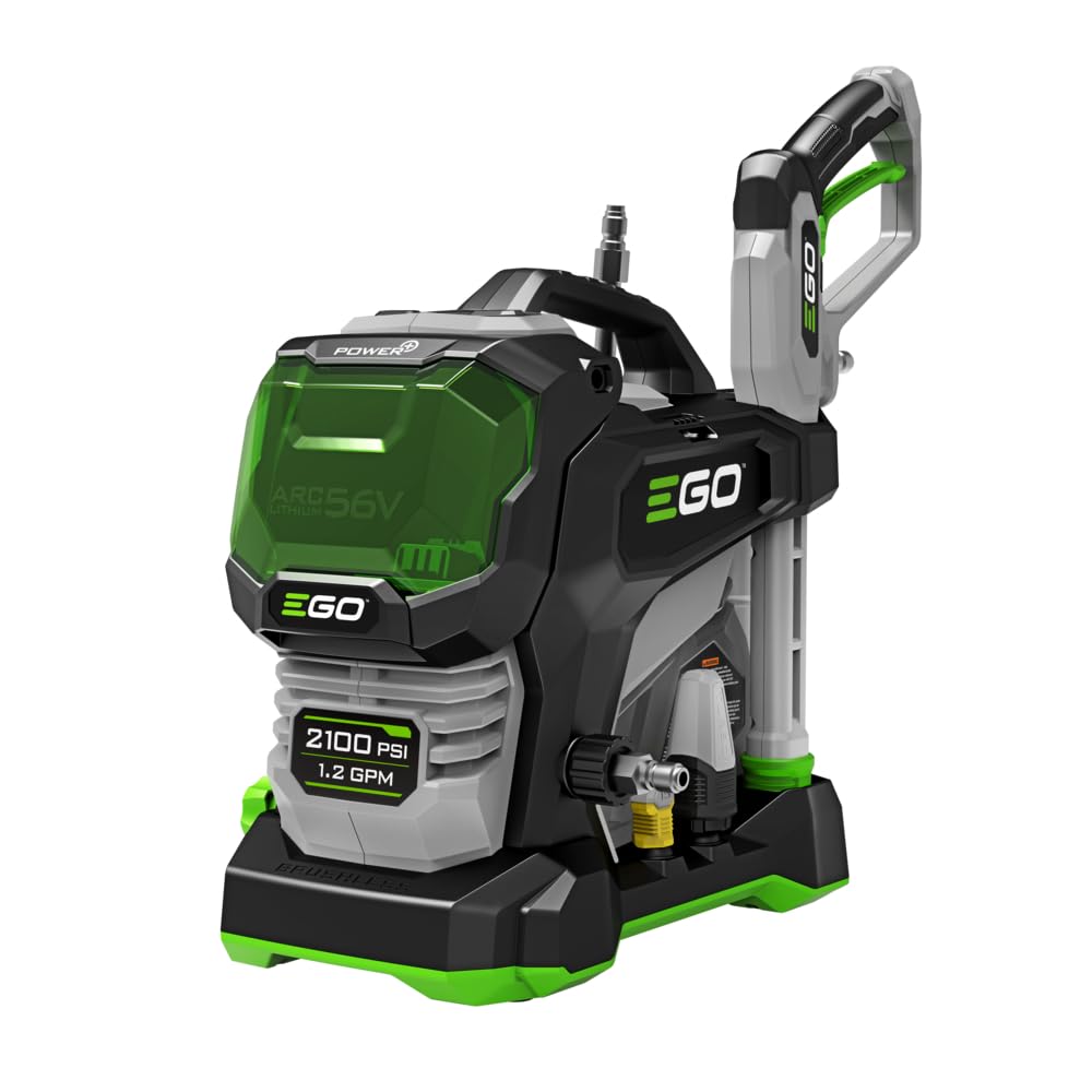 EGO Power+ Electric Pressure Washer, 2100 PSI Power Washer, Battery and Charger 