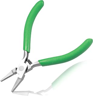 Flat Nose Pliers, Flat Nose Pliers with Soft Jaw, Flat Nose Pliers for Jewelry, Micro Chain Nose Pliers, Mini Jewelry Pliers, Jewelry Bead Pliers