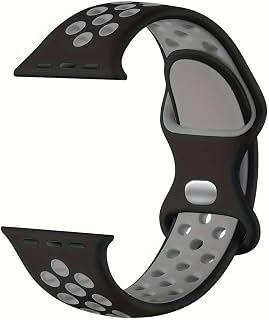 Sport Watch Bands Compatible with Apple Watch Bands 38mm 40mm 41mm 42mm 44mm 45mm 46mm 49mm Soft Silicone Sport Replacement Band Unisex Compatible with iWatch