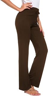 TownCat Women Casual Straight Pants Drawstring Yoga Running Pants