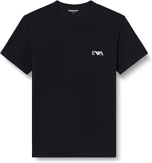 Emporio Armani Men's Bold Monogram 2-Pack T-Shirt 2-Pack Crew Neck T-Shirt (Pack of 2)