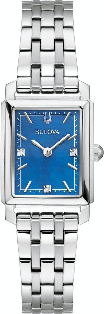 Bulova Ladies Classic Analog Watch with Stainless Steel Bracelet 96P245 Silver B