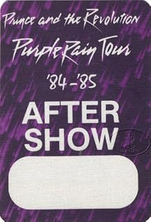 Prince 1984 Purple Rain Backstage Pass ASO Purple