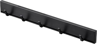 Yamazaki 5023 Tower Collection Magnetic Movable Kitchen Tool Hook, Sliding Hook, Black, Approx. W 13.8 x D 1.4 x H 1.6 inches (35 x 3.5 x 4 cm)