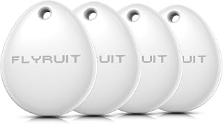 Air Tracker Tags-4 Pack for Apple Find My, iOS Only, Official MFi Certified | Smart Bluetooth Luggage Tags, Tracking Device for Iphone, Mini Key Finder Locator for Luggage, Backpack, Wallet, Bags, eBike