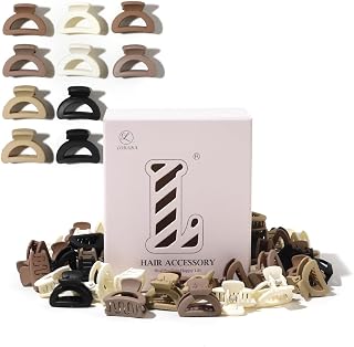 30 Pieces Hair Clips for Women - Small Semicircle Hair Clips for Thick, Thin, Medium and Fine Hairstyles, Small Cute and Durable Hair Accessories, Non-Slip