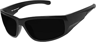 WISTON XL Z87 Wrap Around Sunglasses for Big Heads Men Women,Super Dark TR90 Ultralight UV400 Protective Safety W8707