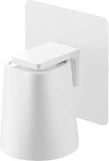 Yamazaki (Yamazaki) Film Hook Magnet Mouthwash Tumbler White Tumbler: W5×D5×H5.5cm Tower Tower Floating Storage Cup Mini 10131