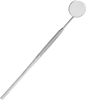 SS INSTRUMENTX Dental Mirror with Handle Tooth Mirror Dental Stainless Steel Dentist Tools for Teeth Cleaning (Silver 1 Count (Pack of 1))