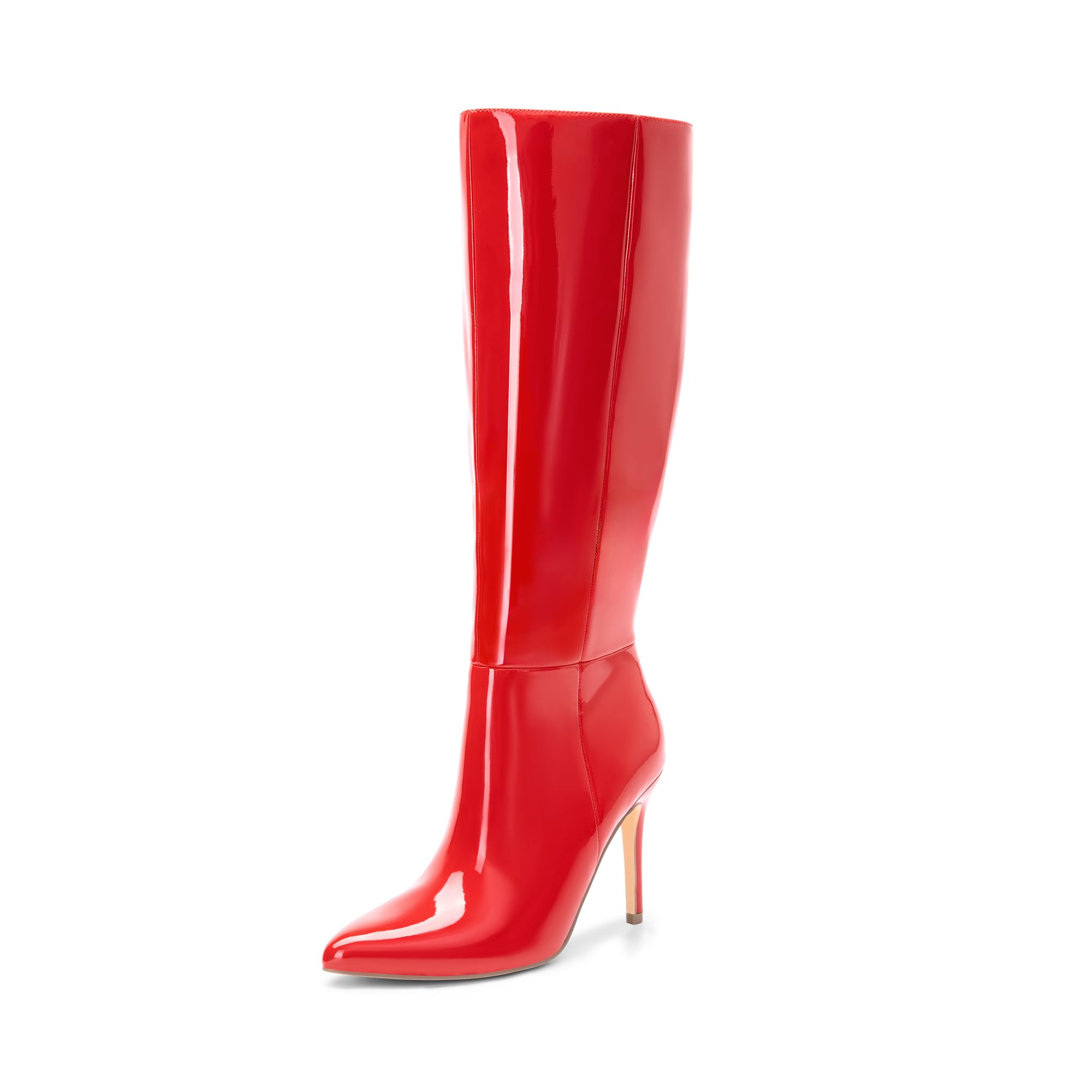 DREAM PAIRS Women's High Boots, Sexy Stiletto Heels Pointed Toe Boots, Fashion C