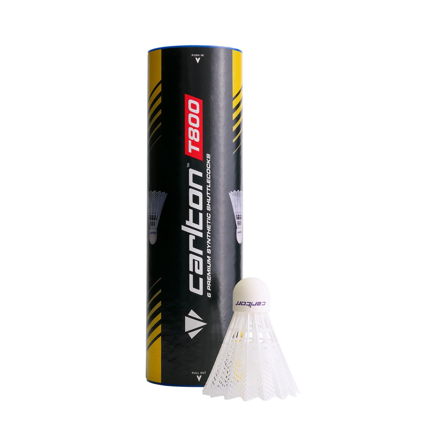 Carlton Tournament T800 Badminton Shuttlecocks, Tube of 6