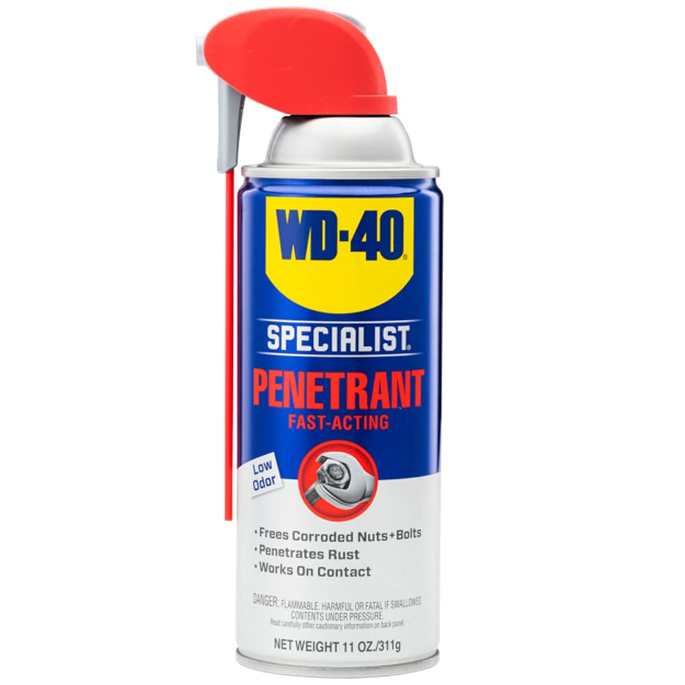 WD-40 Specialist Penetrant, Smart Straw, Fast-Acting, 11 OZ [1-Pack] | Penetrant