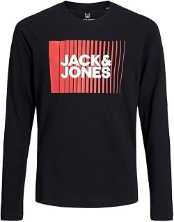 Jack & Jones Jjecorp Logo Tee Play LS O-Neck Noos Jnr Men's T-Shirt (Pack of 1)