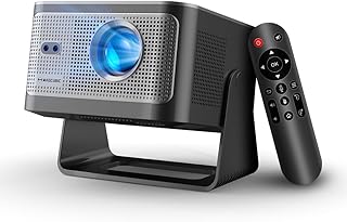 Magcubic Smart Projector with Wifi 6 and Bluetooth 5.4, Native 1080P Portable Projector 4K & 8K Support, 600 ANSI, Auto Focus & Obstacle Avoidance, Mini Proyector for Outdoor Movie Home HY350Max