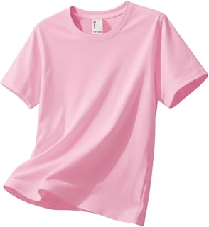 PATPAT Boys Cotton Short Sleeve T-Shirt Kids Crewneck Tops Plain Basic Tees | Casual Solid Breathable Cozy Clothes Summer Shirts For Little Big Kids Teen Youth Boy 5-16Y