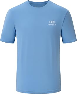 BASSDASH Men’s UPF 50+ Short Sleeve Fishing Shirts Performance Cooling UV Sun Protection Hiking T-Shirts