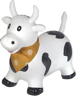 Kindsgut Bouncy Animal Hopper, Cow | Inflatable Bouncing Ride-On Toy, Kids & Toddlers Age 2+, Designed in Germany, Indoor & Outdoor
