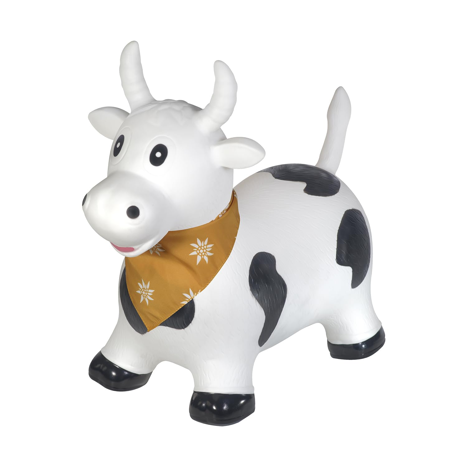 Kindsgut Bouncy Animal Hopper, Cow | Inflatable Bouncing Ride-On Toy, Kids & Tod